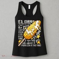 Funny It's Corn A Big Lump With A Knob Meme Women's Tank Top thumb 3