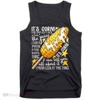 Funny It's Corn A Big Lump With A Knob Meme Tank Top thumb 0