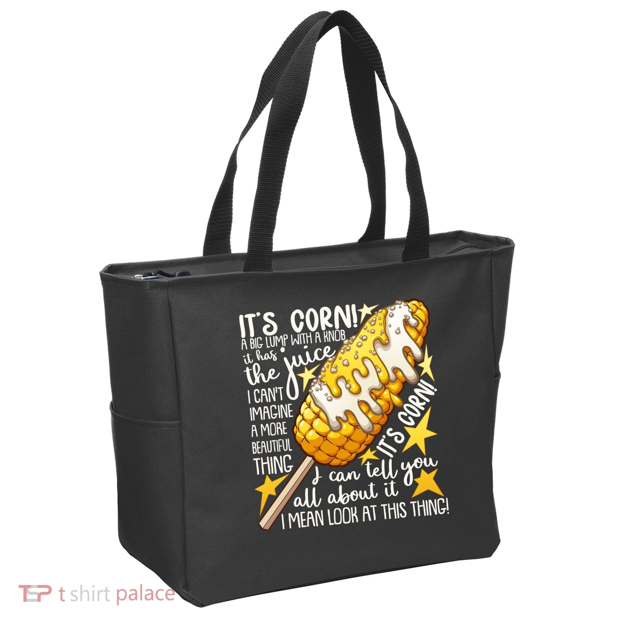 Funny It's Corn A Big Lump With A Knob Meme Tote Bag