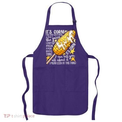 Funny It's Corn A Big Lump With A Knob Meme Apron