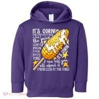 Funny It's Corn A Big Lump With A Knob Meme Toddler Hoodie thumb 0