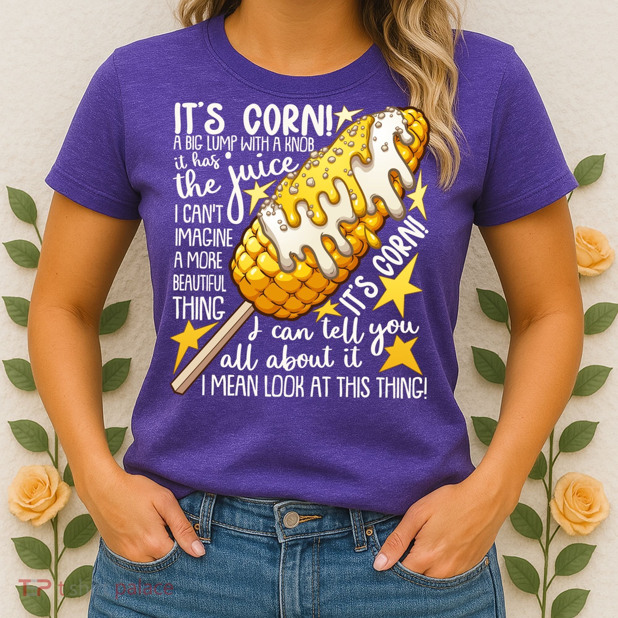 Funny It's Corn A Big Lump With A Knob Meme Women's T-Shirt