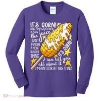 Funny It's Corn A Big Lump With A Knob Meme Kids Long Sleeve Shirt thumb 0