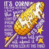 Funny It's Corn A Big Lump With A Knob Meme Kids Long Sleeve Shirt thumb 2
