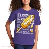 Funny It's Corn A Big Lump With A Knob Meme Kids T-Shirt thumb 2