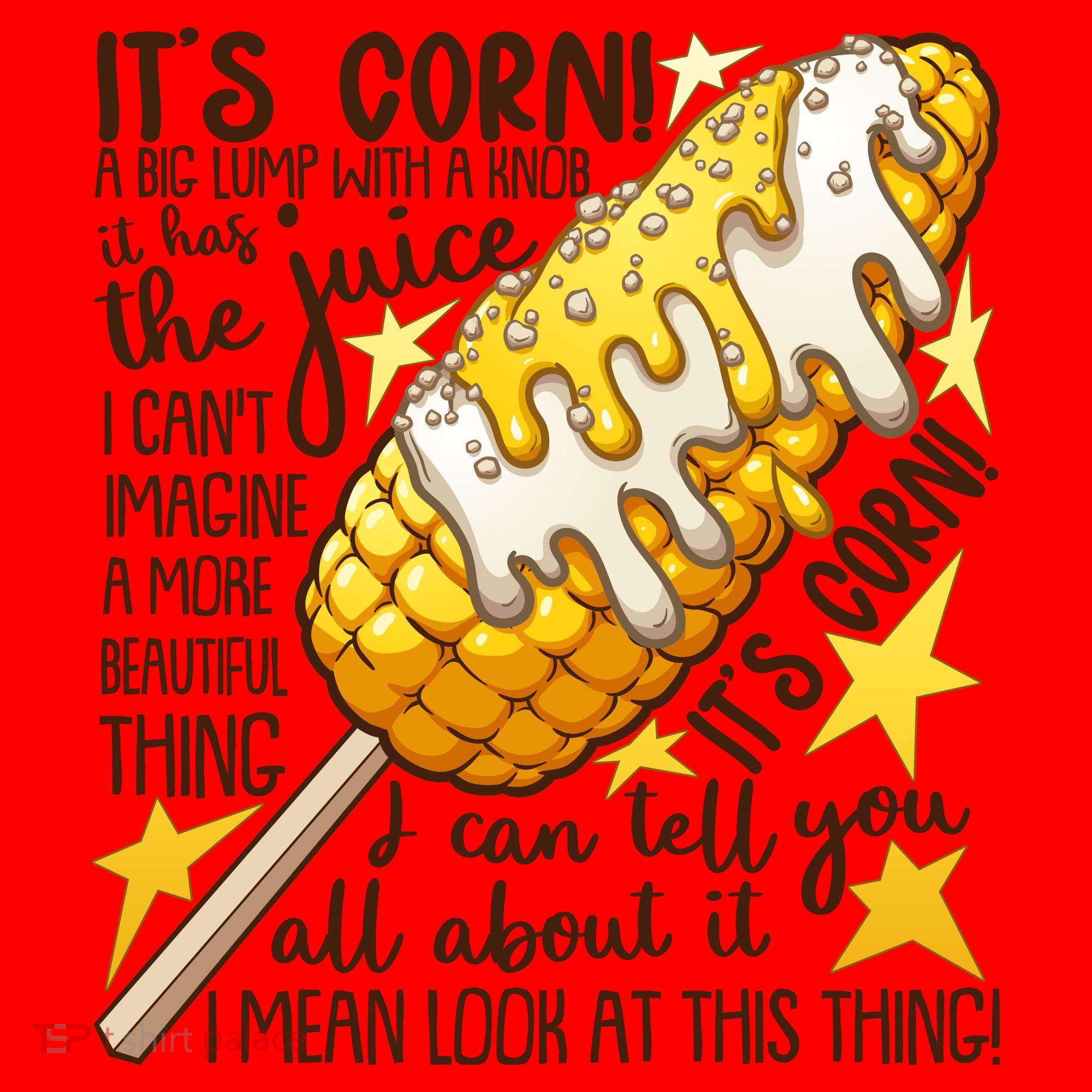 Funny It's Corn A Big Lump With A Knob Meme Santa Hat