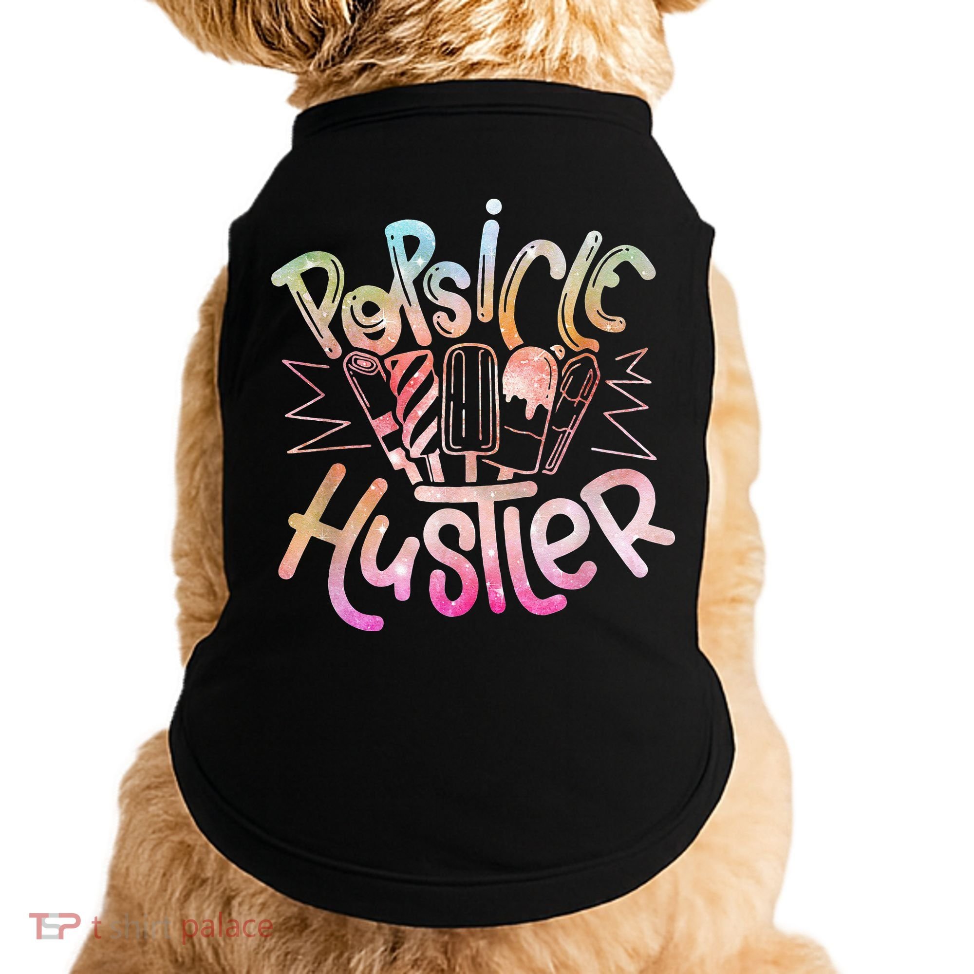 Funny Ice Cream Retro Popsicle Hustler Doggie Tank