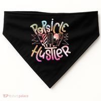 Funny Ice Cream Retro Popsicle Hustler USA-Made Doggie Bandana thumb 0