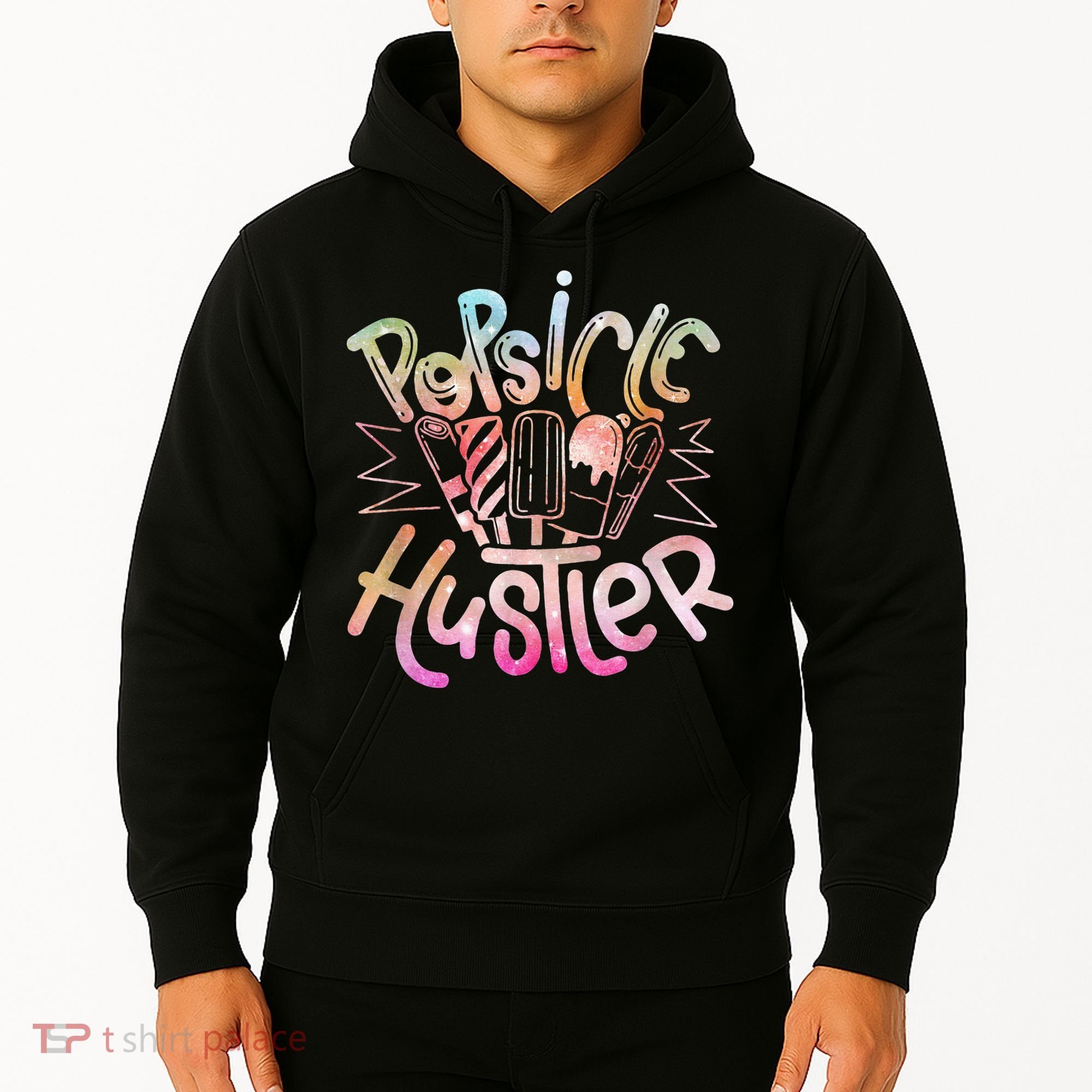 Funny Ice Cream Retro Popsicle Hustler Hoodie