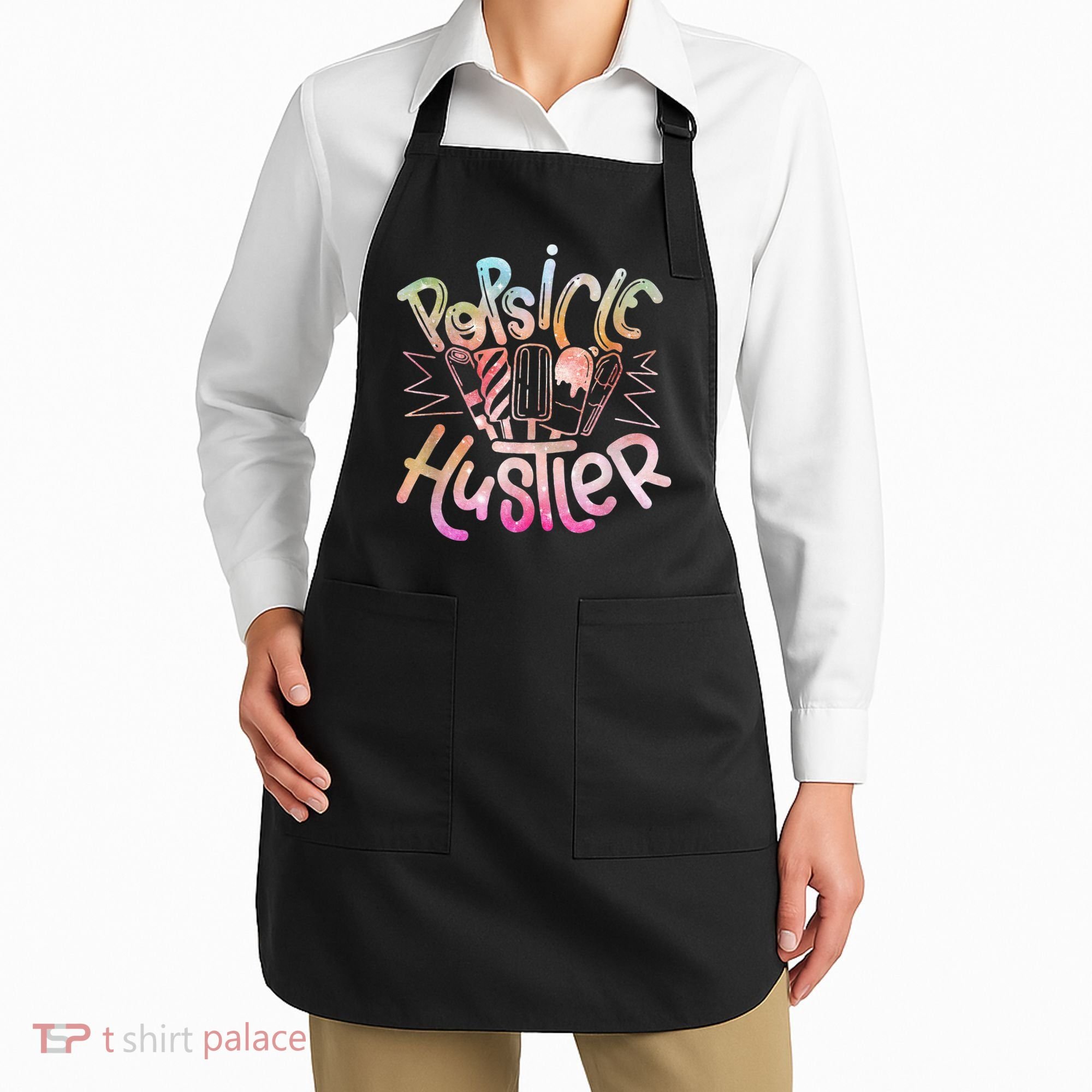 Funny Ice Cream Retro Popsicle Hustler Apron