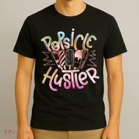 Funny Ice Cream Retro Popsicle Hustler T-Shirt thumb 3