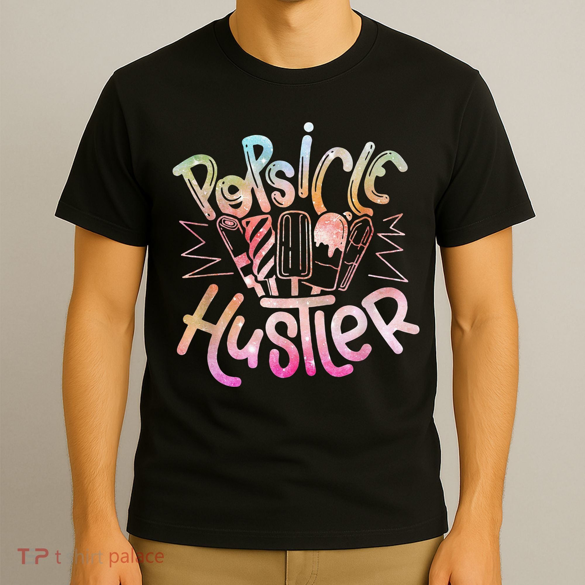 Funny Ice Cream Retro Popsicle Hustler T-Shirt