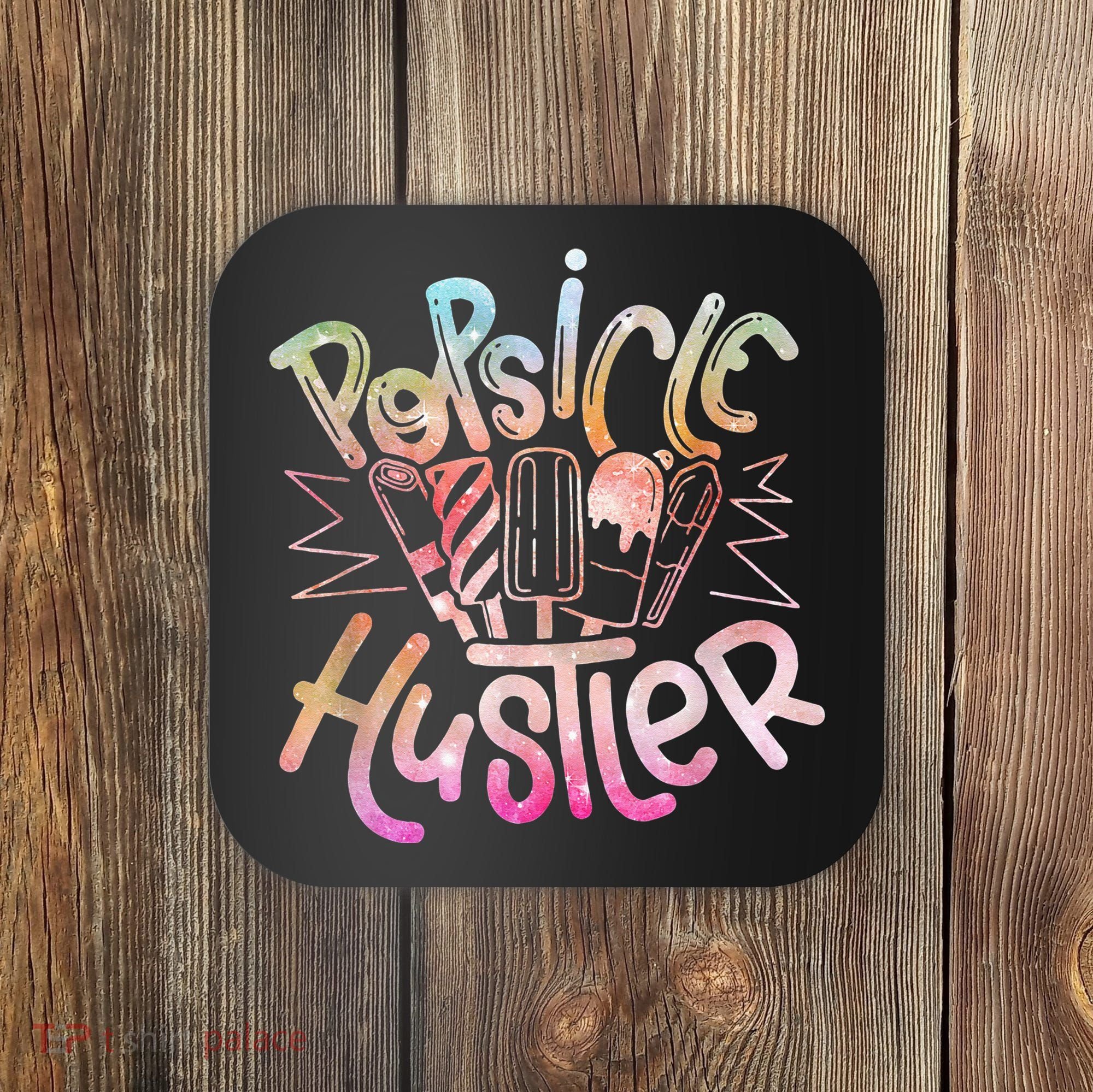 Funny Ice Cream Retro Popsicle Hustler Coaster