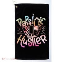 Funny Ice Cream Retro Popsicle Hustler Golf Towel thumb 0
