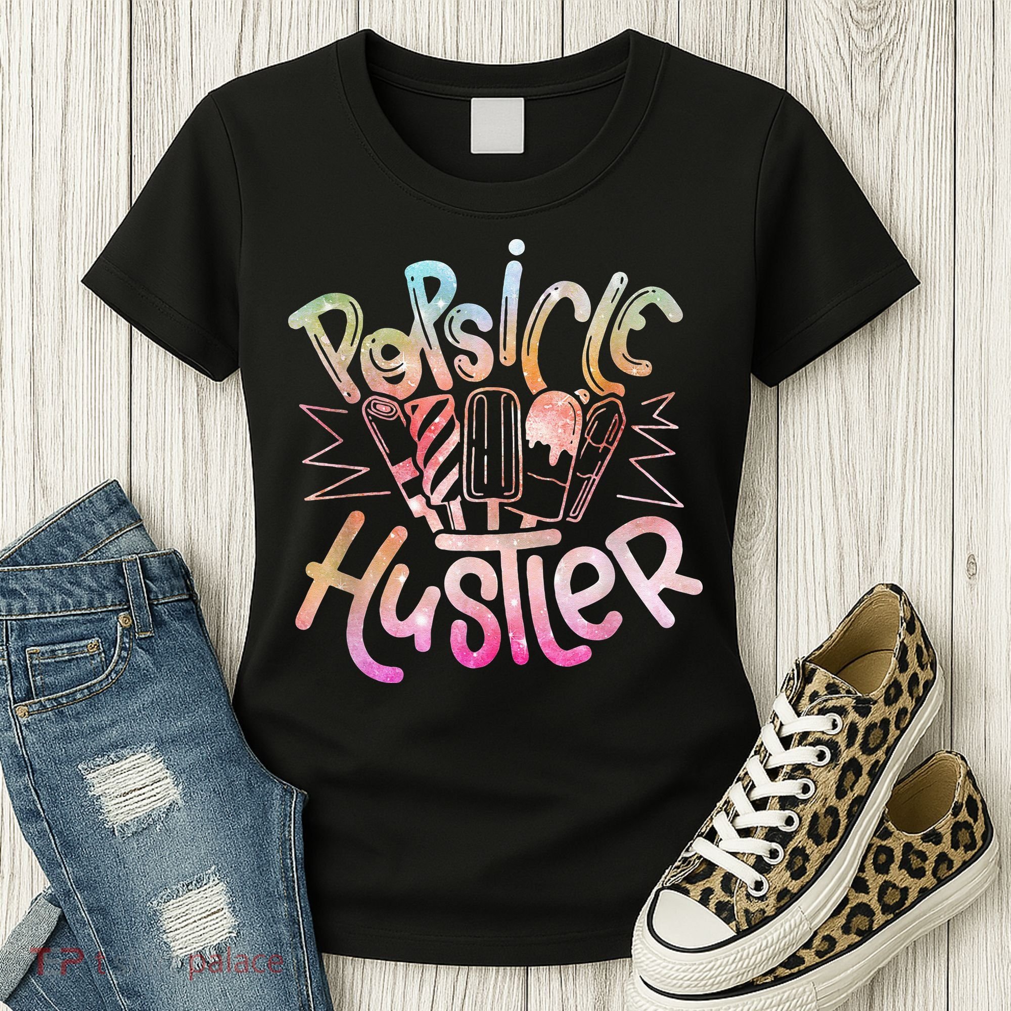 Funny Ice Cream Retro Popsicle Hustler Women's T-Shirt
