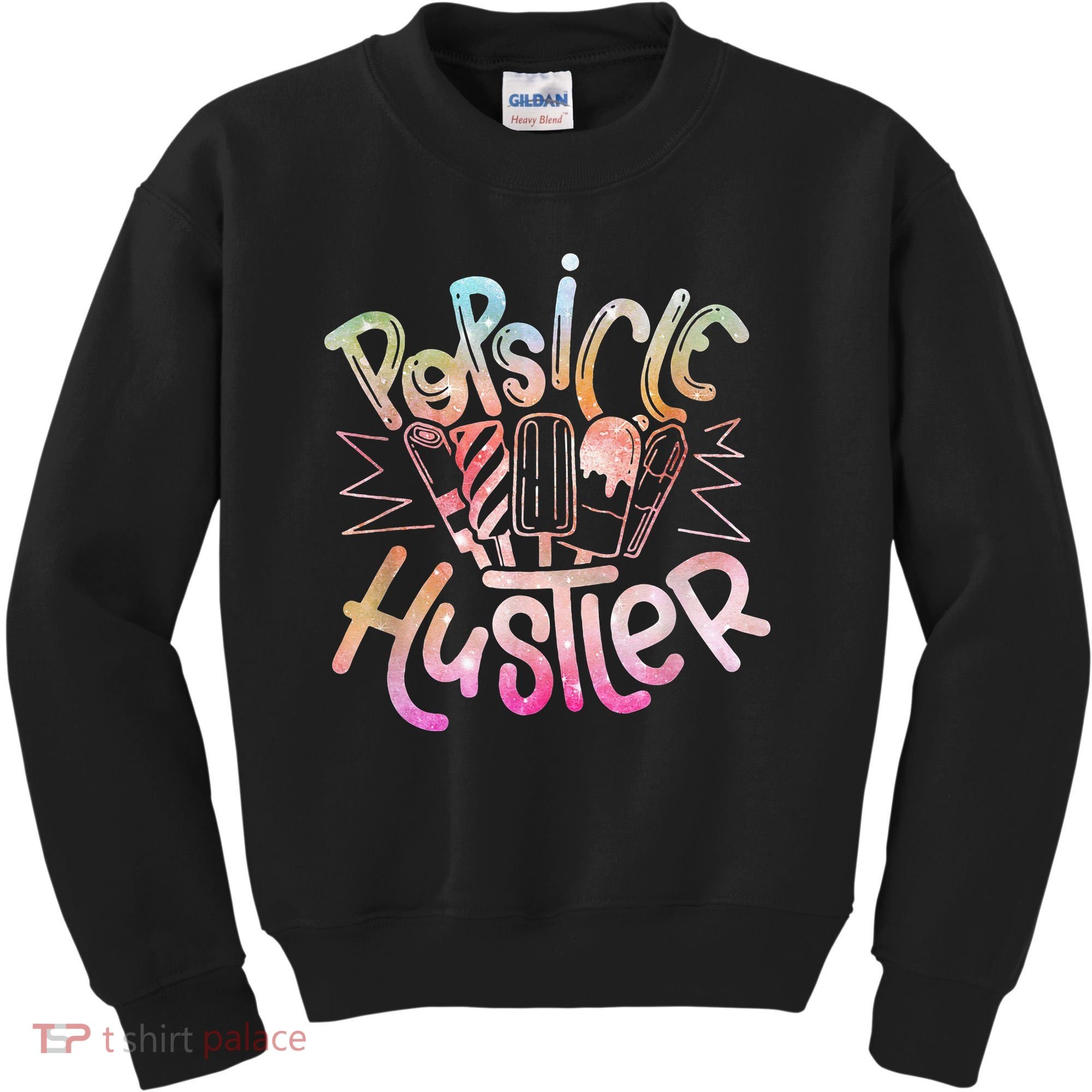 Funny Ice Cream Retro Popsicle Hustler Kids Sweatshirt