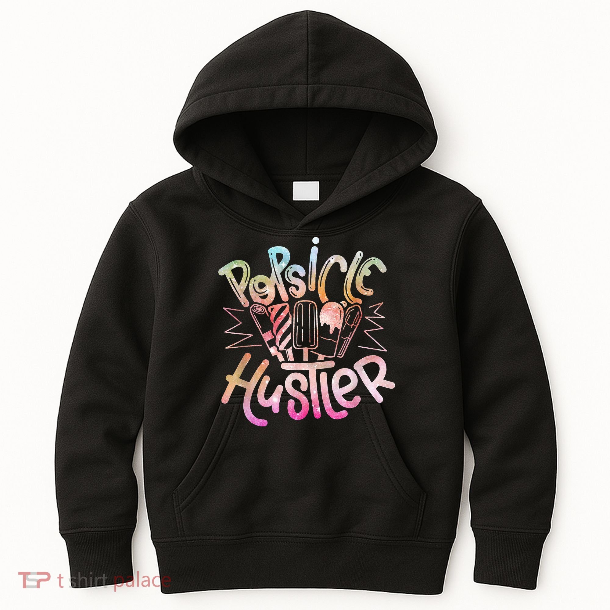 Funny Ice Cream Retro Popsicle Hustler Kids Hoodie
