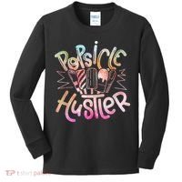 Funny Ice Cream Retro Popsicle Hustler Kids Long Sleeve Shirt thumb 0