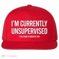 Funny Im Currently Unsupervised This Should Frighten You Wool Snapback Cap thumb 0