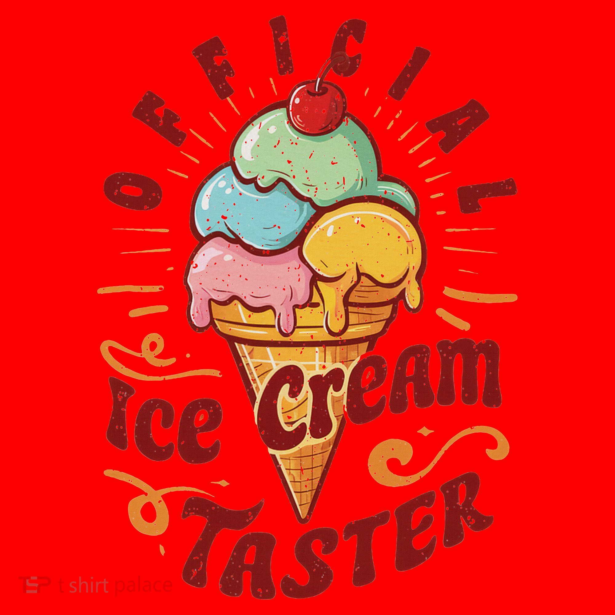 Funny Ice Cream Taster Adult Santa Hat