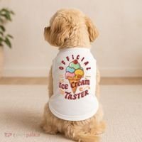 Funny Ice Cream Taster Adult Doggie Tank thumb 2