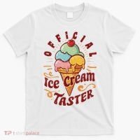 Funny Ice Cream Taster Adult T-Shirt thumb 0