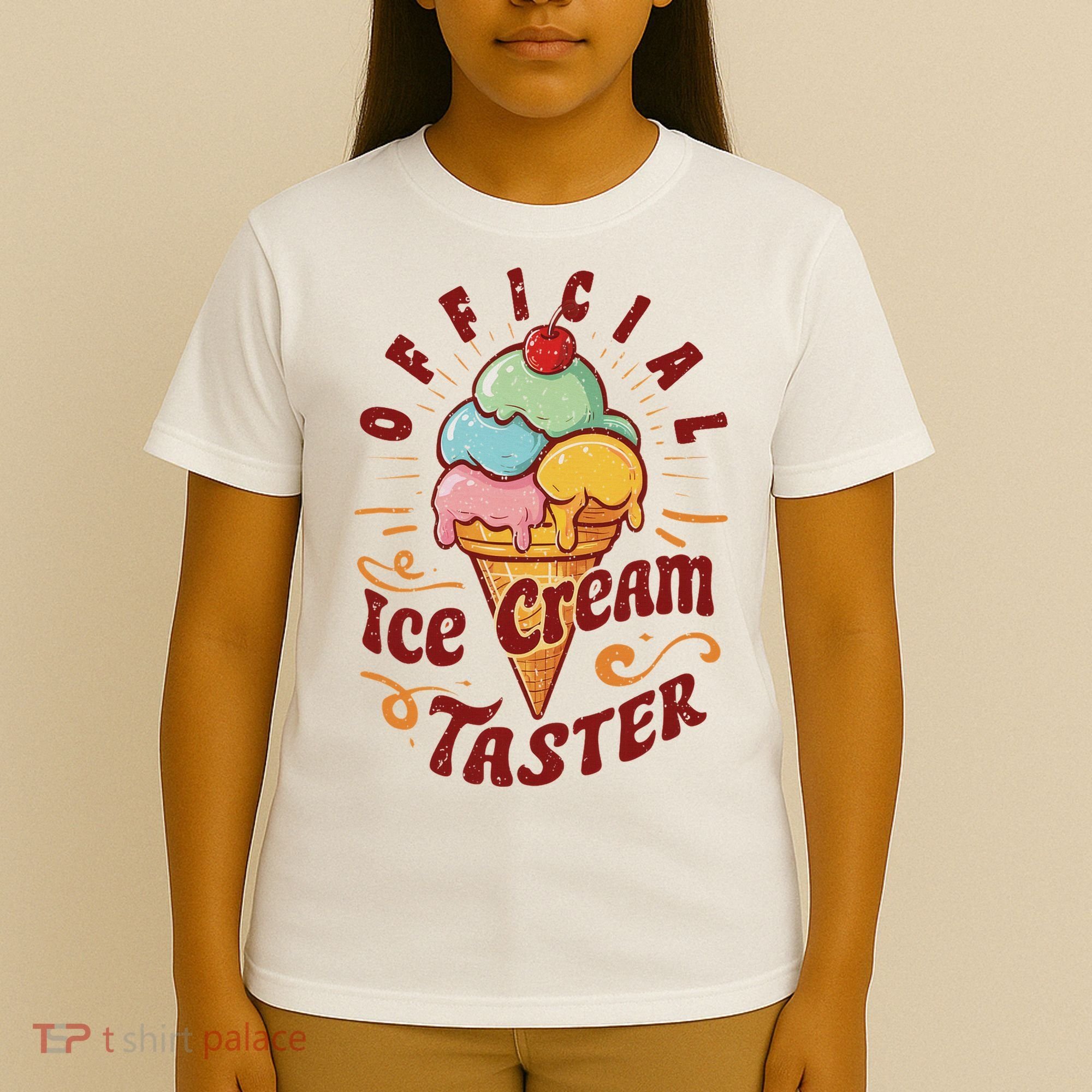 Funny Ice Cream Taster Adult T-Shirt