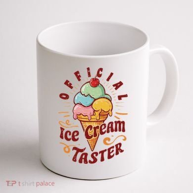 Funny Ice Cream Taster Adult Coffee Mug back