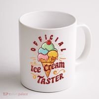 Funny Ice Cream Taster Adult Coffee Mug thumb 1