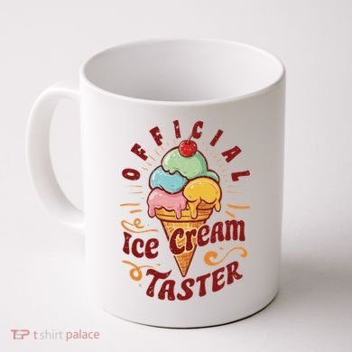 Funny Ice Cream Taster Adult Coffee Mug