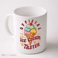 Funny Ice Cream Taster Adult Coffee Mug thumb 0