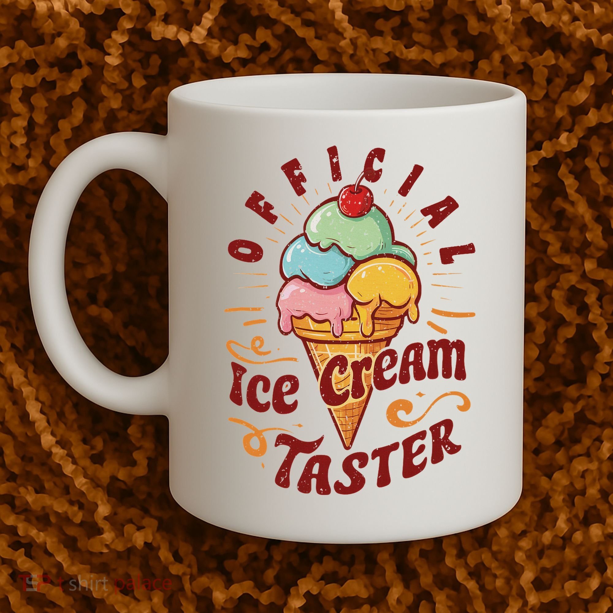 Funny Ice Cream Taster Adult Coffee Mug