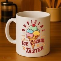 Funny Ice Cream Taster Adult Coffee Mug thumb 4