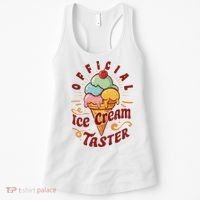 Funny Ice Cream Taster Adult Women's Tank Top thumb 0