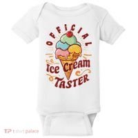 Funny Ice Cream Taster Adult Baby Bodysuit thumb 0