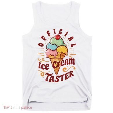 Funny Ice Cream Taster Adult Tank Top