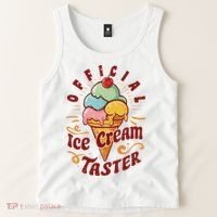 Funny Ice Cream Taster Adult Tank Top thumb 2