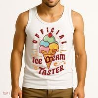 Funny Ice Cream Taster Adult Tank Top thumb 3
