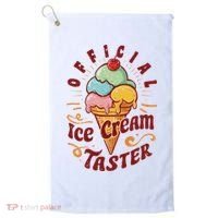 Funny Ice Cream Taster Adult Golf Towel thumb 0