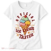 Funny Ice Cream Taster Adult Women's T-Shirt thumb 0