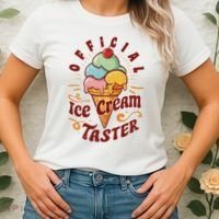 Funny Ice Cream Taster Adult Women's T-Shirt thumb 2