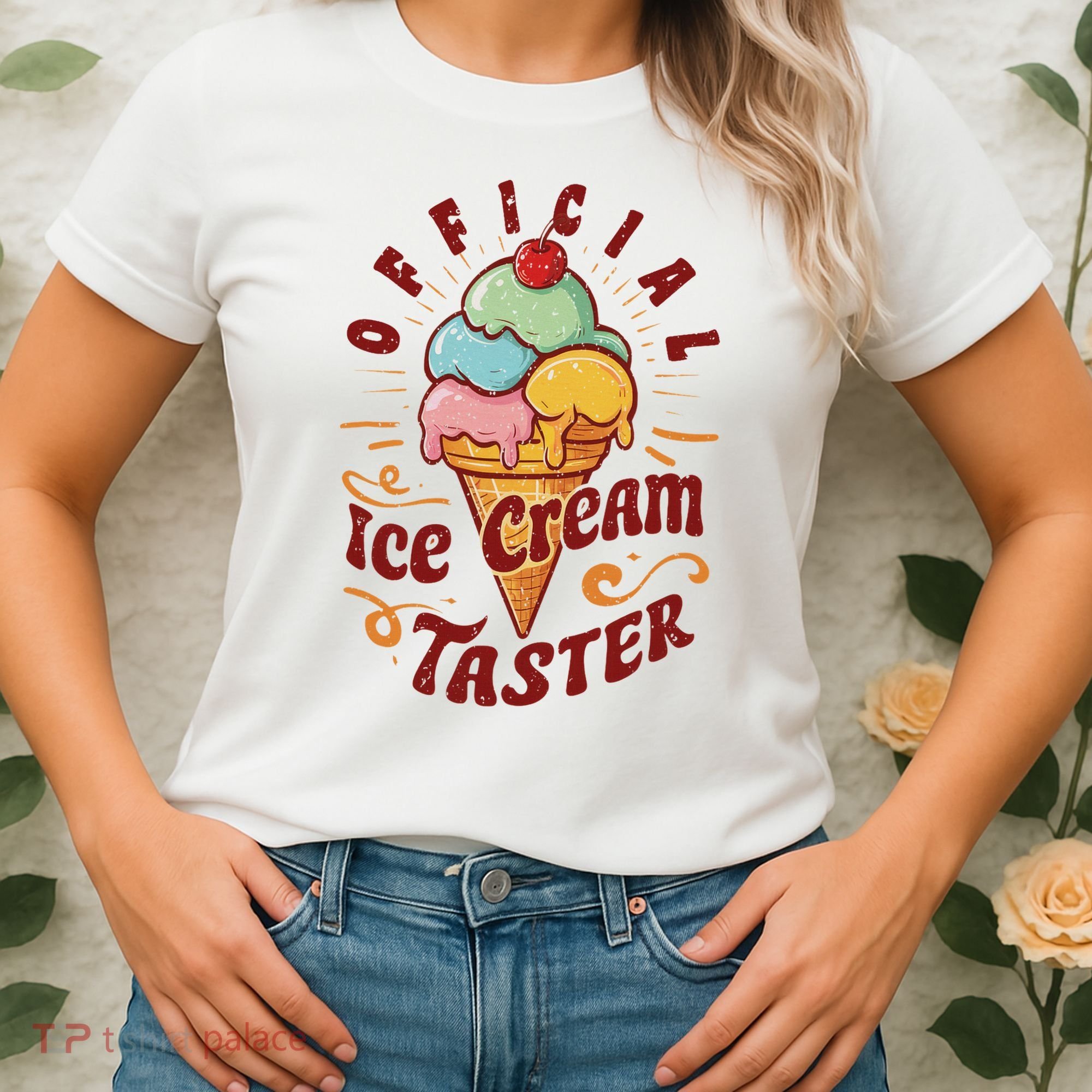 Funny Ice Cream Taster Adult Women's T-Shirt
