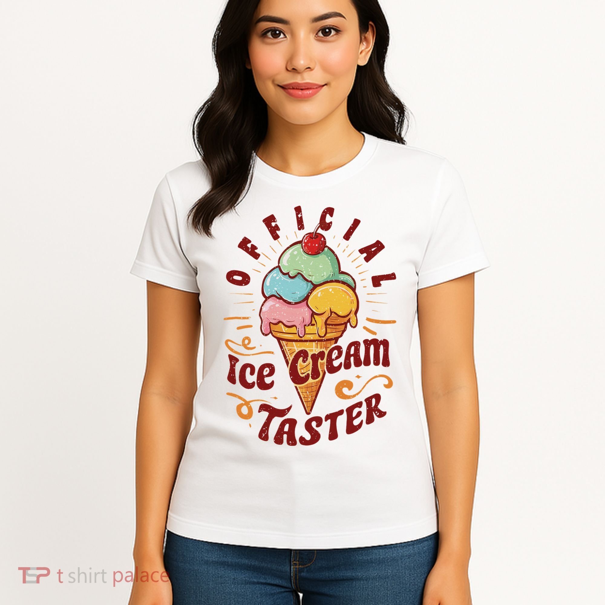Funny Ice Cream Taster Adult Women's T-Shirt