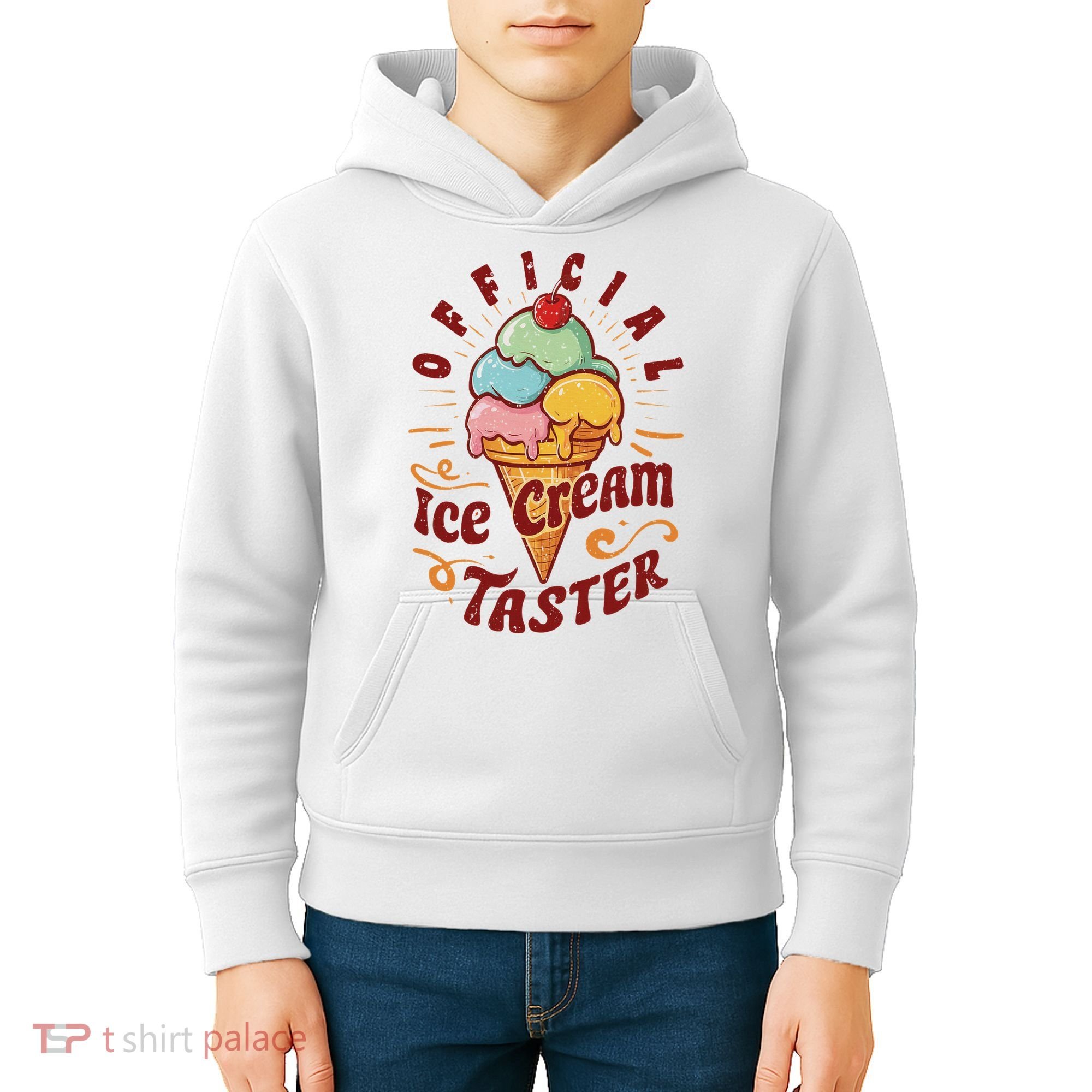 Funny Ice Cream Taster Adult Kids Hoodie