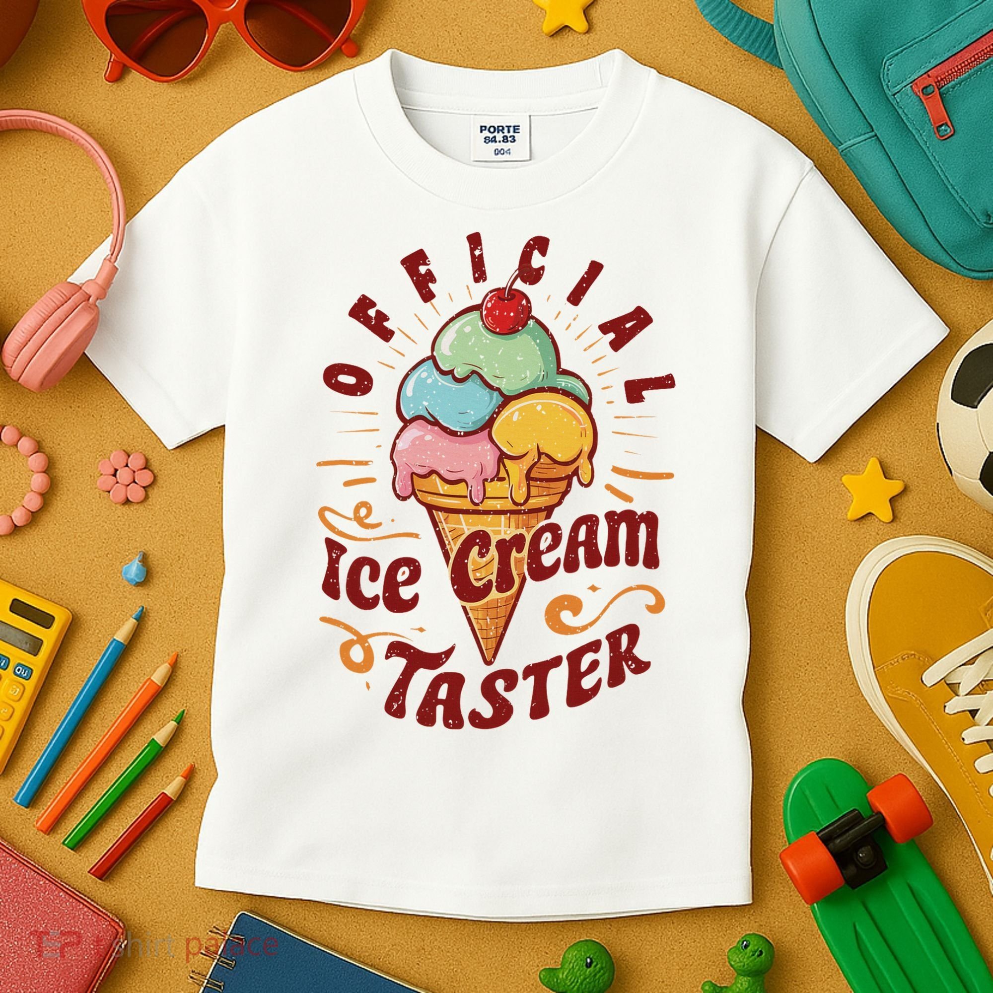 Funny Ice Cream Taster Adult Kids T-Shirt