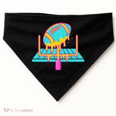 Football Ice Cream Drip USA-Made Doggie Bandana