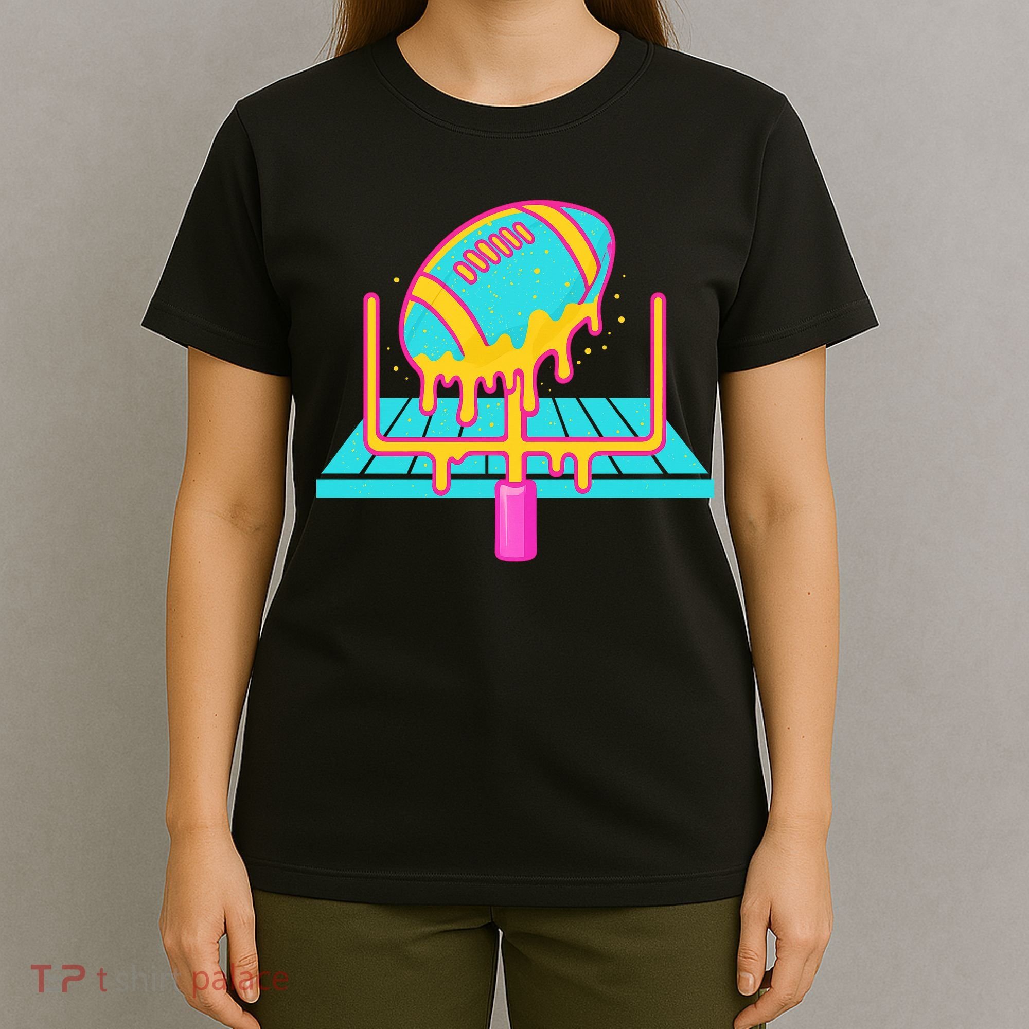 Football Ice Cream Drip T-Shirt