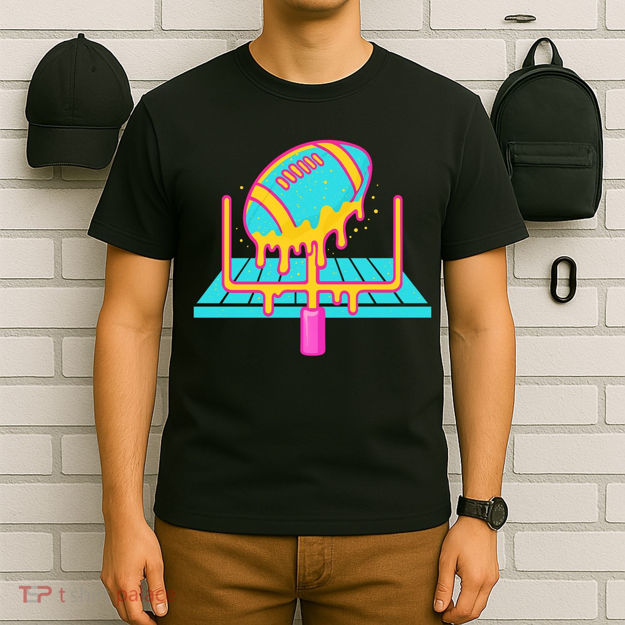 Football Ice Cream Drip T-Shirt