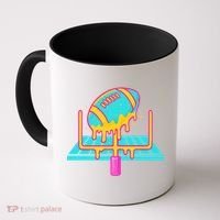 Football Ice Cream Drip Coffee Mug thumb 0