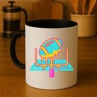 Football Ice Cream Drip Coffee Mug thumb 4